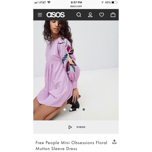 SOLD | 🚺 Free People Floral Mutton Dress - Picture 7 of 8
